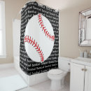 Search for baseball shower curtains Home run