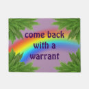 Search for come back with a warrant doormats Police