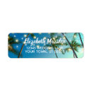 Search for palm tree wedding return address labels Elegant