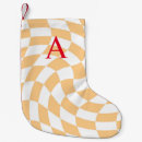 Search for peach christmas stockings Chequered