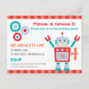 Search for vintage science fiction invitations Robot