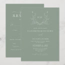 Search for monogram crest wedding invitations All in one