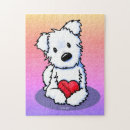 Recherche de westie puzzles Chien