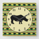 Recherche de safari africain horloges Silhouette