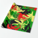 Search for red black green wrapping paper Afrocentric
