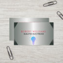 Search for electrician business cards Professional