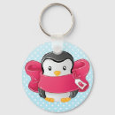 Search for cute blue penguin keychains Kawaii