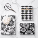 Search for black and white harlequin wrapping paper Geometric