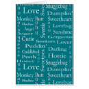Search for terms cards Terms of endearment