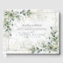 Recherche de greenery wedding guest books Rustique