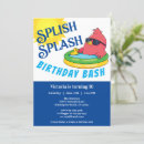 Search for fun in the sun birthday invitations Water
