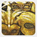 Search for masquerade wedding stickers Gold
