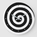 Recherche de cercles concentriques horloges Noir et blanc