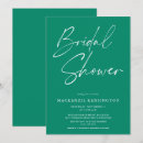 Search for simple bridal shower invitations Green