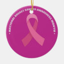 Search for pink ribbon ornaments Breast cancer