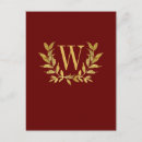 Search for monogram wedding stamp postcards Stylish