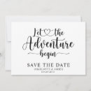 Search for adventure save the dates Typography