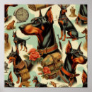 Search for doberman painting posters Dogs