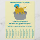 Search for dog with flyers Dog grooming business