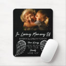Search for black angel mousepads Black and white