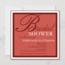 Search for red bridal shower invitations Classic