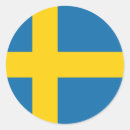 Recherche de suédois autocollants Drapeau