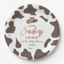 Search for cowboy paper plates Baby shower