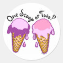 Recherche de cornet de crème glacée autocollants Glace