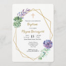 Search for geometric christening invitations Elegant
