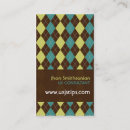 Search for argyle business cards Retro
