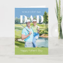 Recherche de le golf vœux cartes Dad