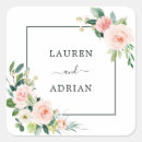 Search for blush pink wedding stickers Rustic
