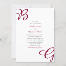 Recherche de burgundy mariage invitations Script