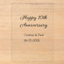 Search for square wedding anniversary invitations Happy 10th anniversary
