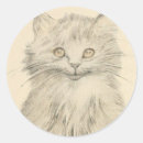 Search for cat drawing stickers Vintage