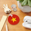 Search for vietnam flag keychains Red