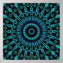 Recherche de mandala bleu posters Motif