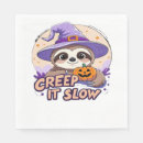 Search for funny halloween napkins Sloth
