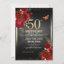 Search for red rose birthday invitations Elegant