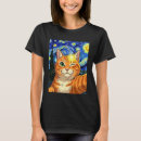 Search for starry night tshirts Cat lover