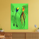 Search for bird of paradise canvas prints Green
