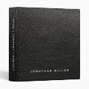 Search for faux leather binders Black