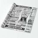 Search for newspaper wrapping paper Vintage