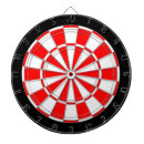 Recherche de cercles rouges jeux de fléchettes Rouge et blanc