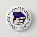 Search for library lover buttons Funny