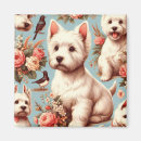 Recherche de chien westie magnets West highland white terrier