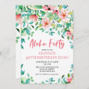 Search for hawaiian 40th birthday invitations Forty