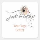 Search for yoga inspired stickers Just breathe