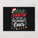 Search for naughty santa postcards Xmas