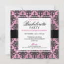 Search for lace bachelorette party invitations Damask